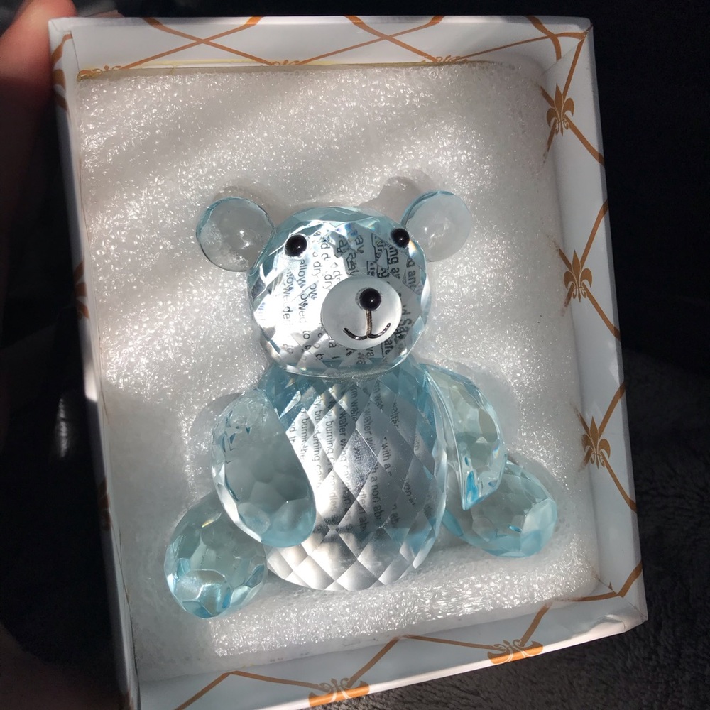 Simon Designs Blue Crystal Teddy Bear